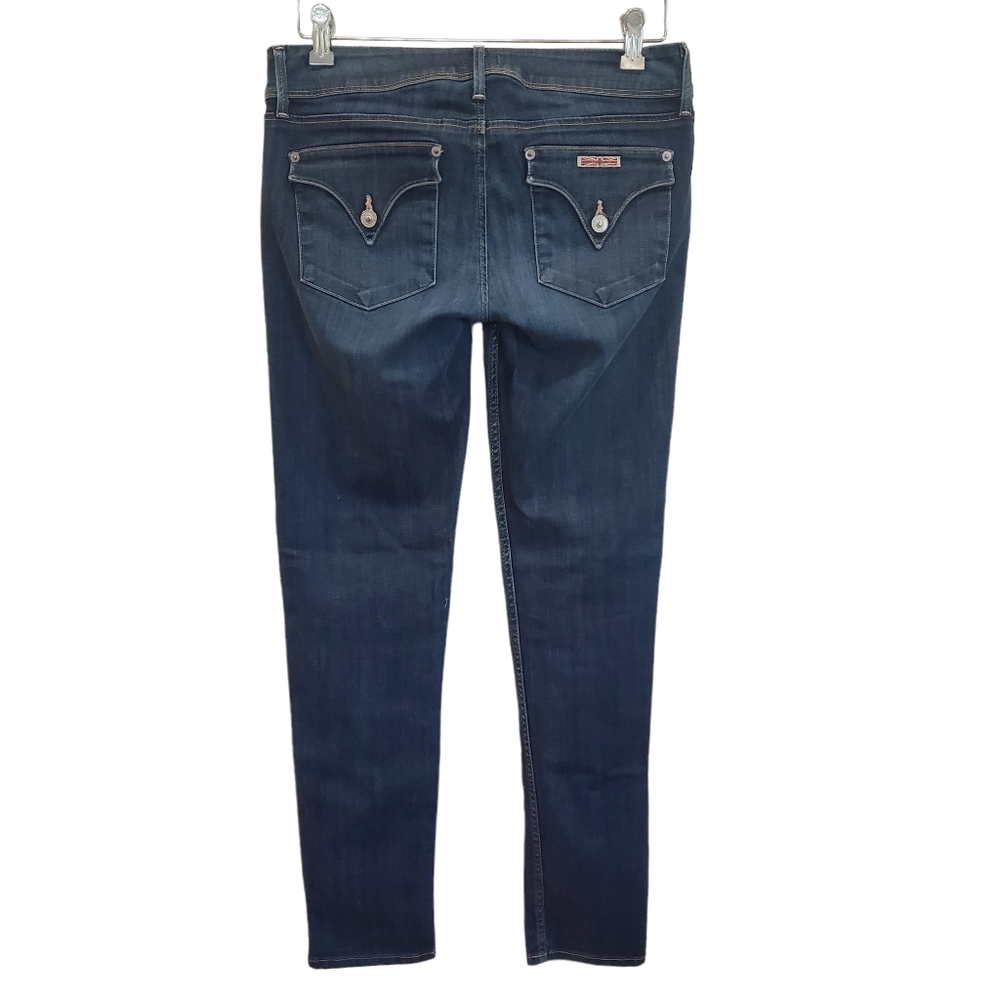 Hudson Size 29 Collin Flap Pocket Skinny Jeams Blue Denim EUC